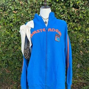 ✨blue Amsterdam track jacket